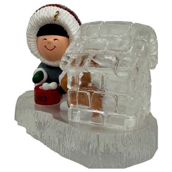 1993 Hallmark Keepsake Ornament Frosty Friends Collectors Series 14th Eskimo Dog - Picture 5 of 16